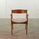 Danish Teak Desk- Armchair by Erik Buch for Oddense Maskinsedkeri, 1960s