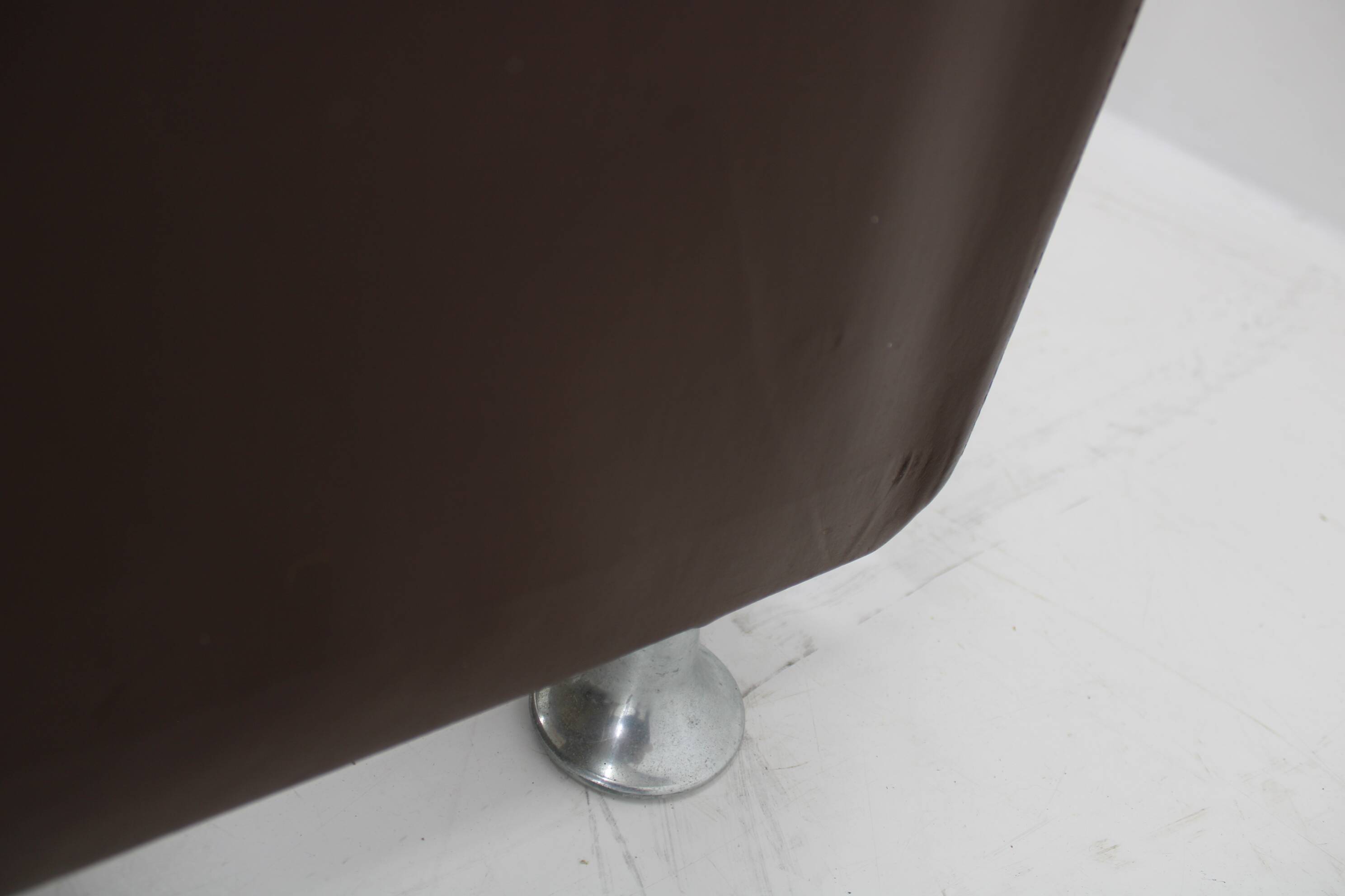 Design Leather Folding Sofa by Arch. Spicka, 1970s, Czechoslovakia