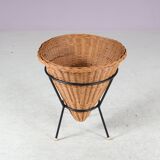 1950s Wicker display basket from the Netherlands