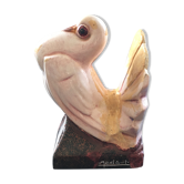 Serre livres pigeons signé