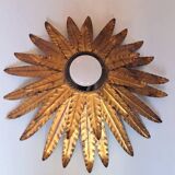 Wall lamp, metal sun ceiling light
