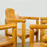Vintage pine dining chairs by Rainer Daumiller for Hirtshals Sawmill, Denmark 70s