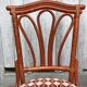 4 chaises bambou et cuir Roche Bobois 1960