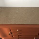 Terracotta vintage chest of drawers