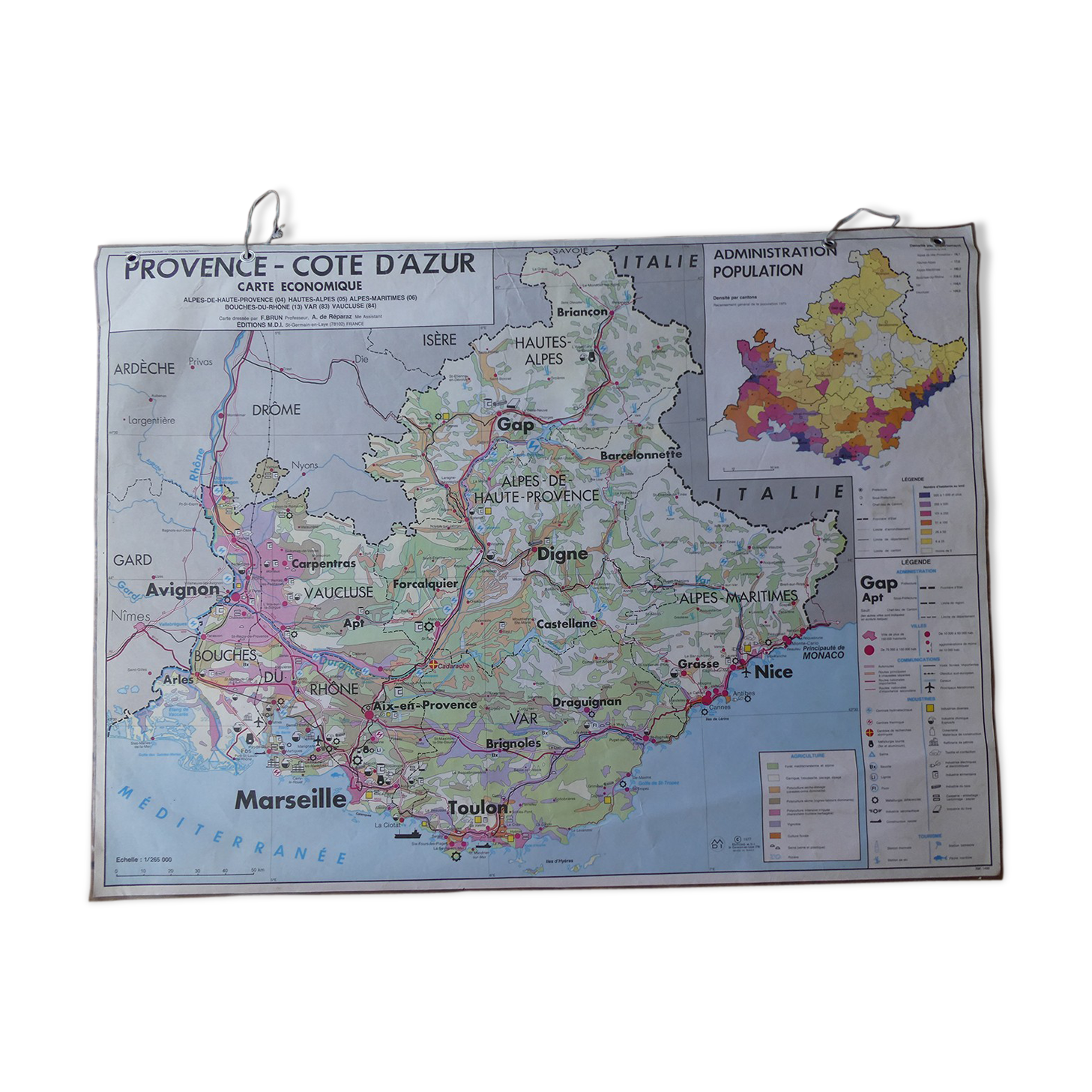 School map "Provence - Côte d'Azur"