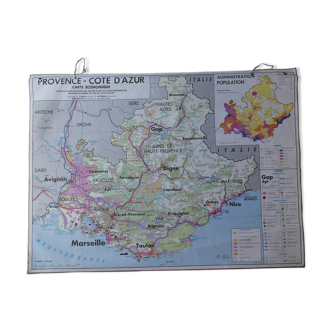 School map "Provence - Côte d'Azur"