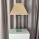 Vintage Hollywood Regency Acrylic Table Lamp with Original Woven Shade