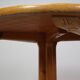 Scandinavian solid pine extendable dining table