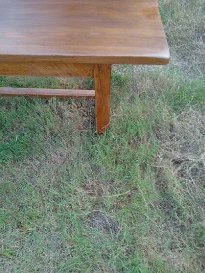 Table de ferme barre à chat