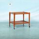Vintage minimalist service trolley Deen design in teak, bar trolley.