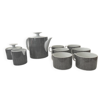 Medaillon Onyx tea set by Theo Baumann and Richard Scharrer for Thomas