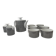 Medaillon Onyx tea set by Theo Baumann and Richard Scharrer for Thomas