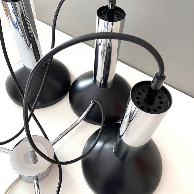 Hustadt metal waterfall lamp 1970 Germany