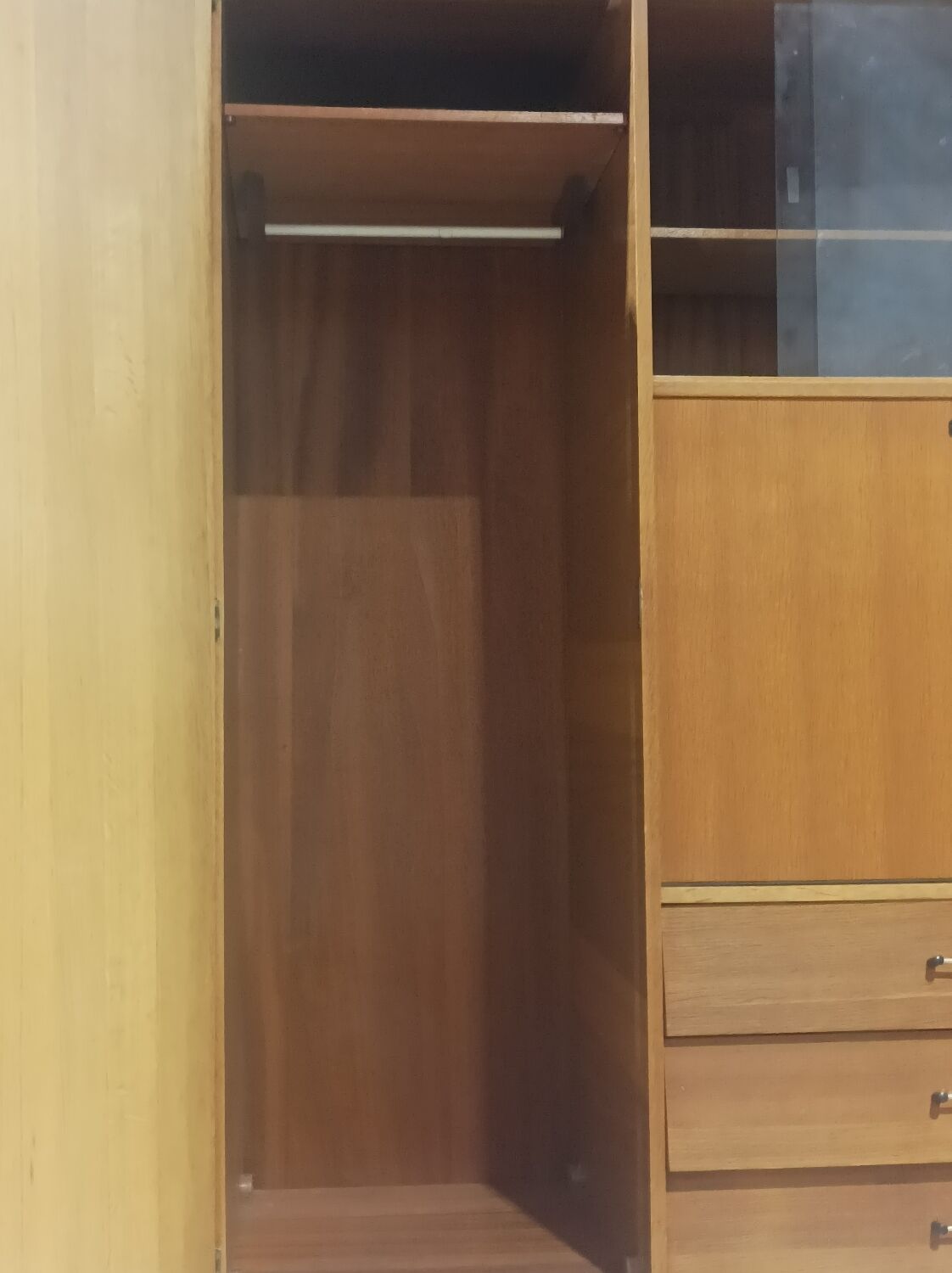 Wardrobe cabinet secretary wardrobe scandinavian teak Vintage
