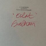 Abstract "Éclat" oil on canvas signed Baltran