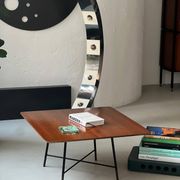 Coffee table in Wood and Metal/Brass by Ico Parisi for Cassina 1957