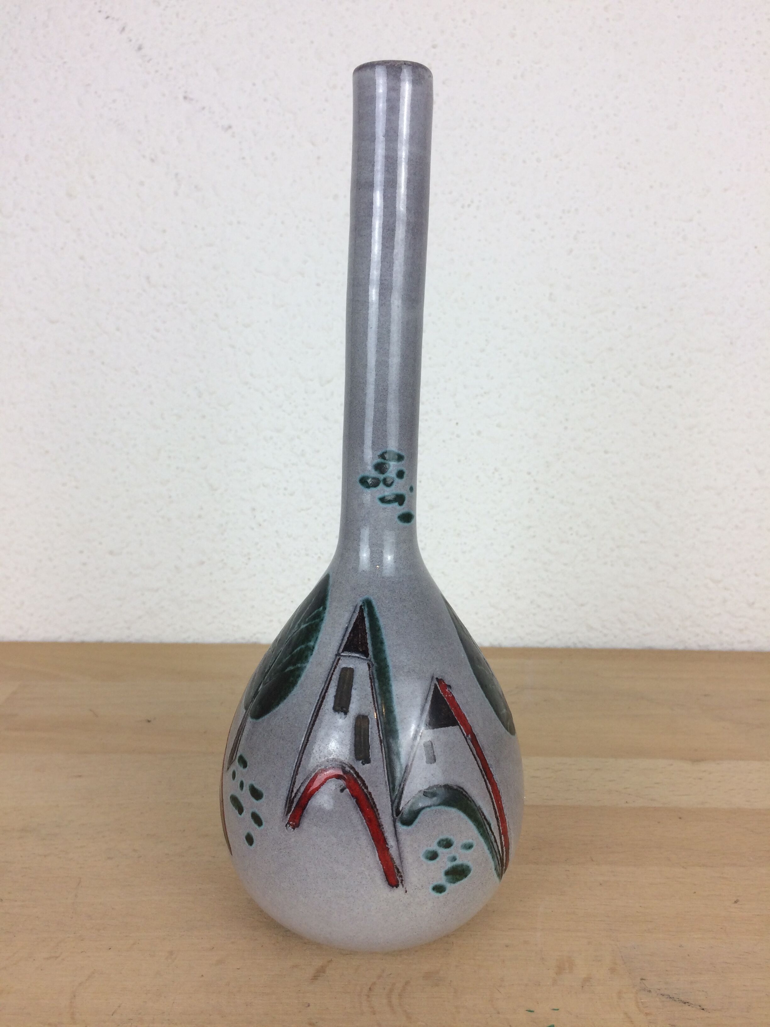 Ceramic soliflore vase 60s