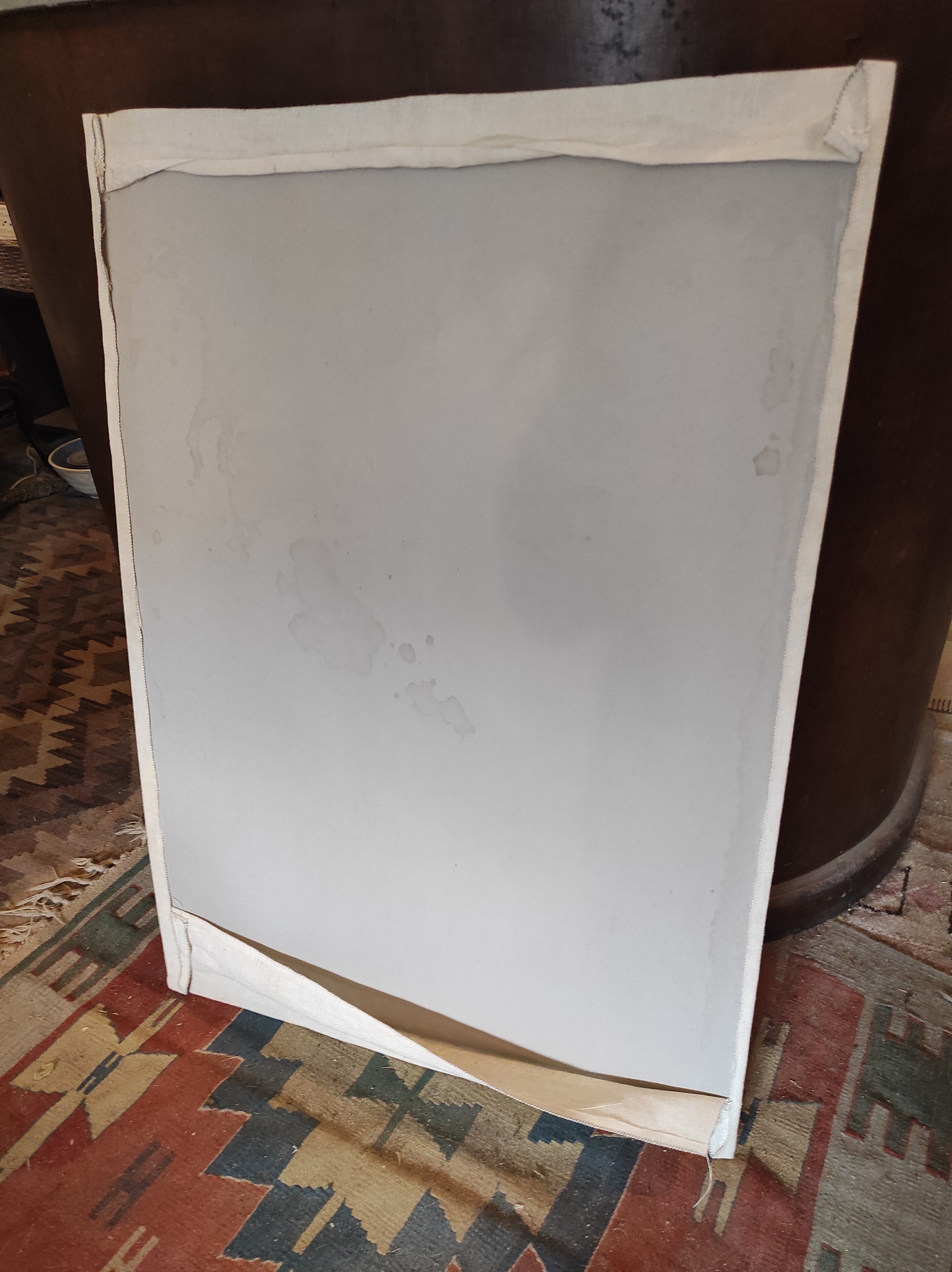 French vintage very large cross stitch sample exercise, 1977