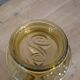 Large Art Deco yellow glass vase