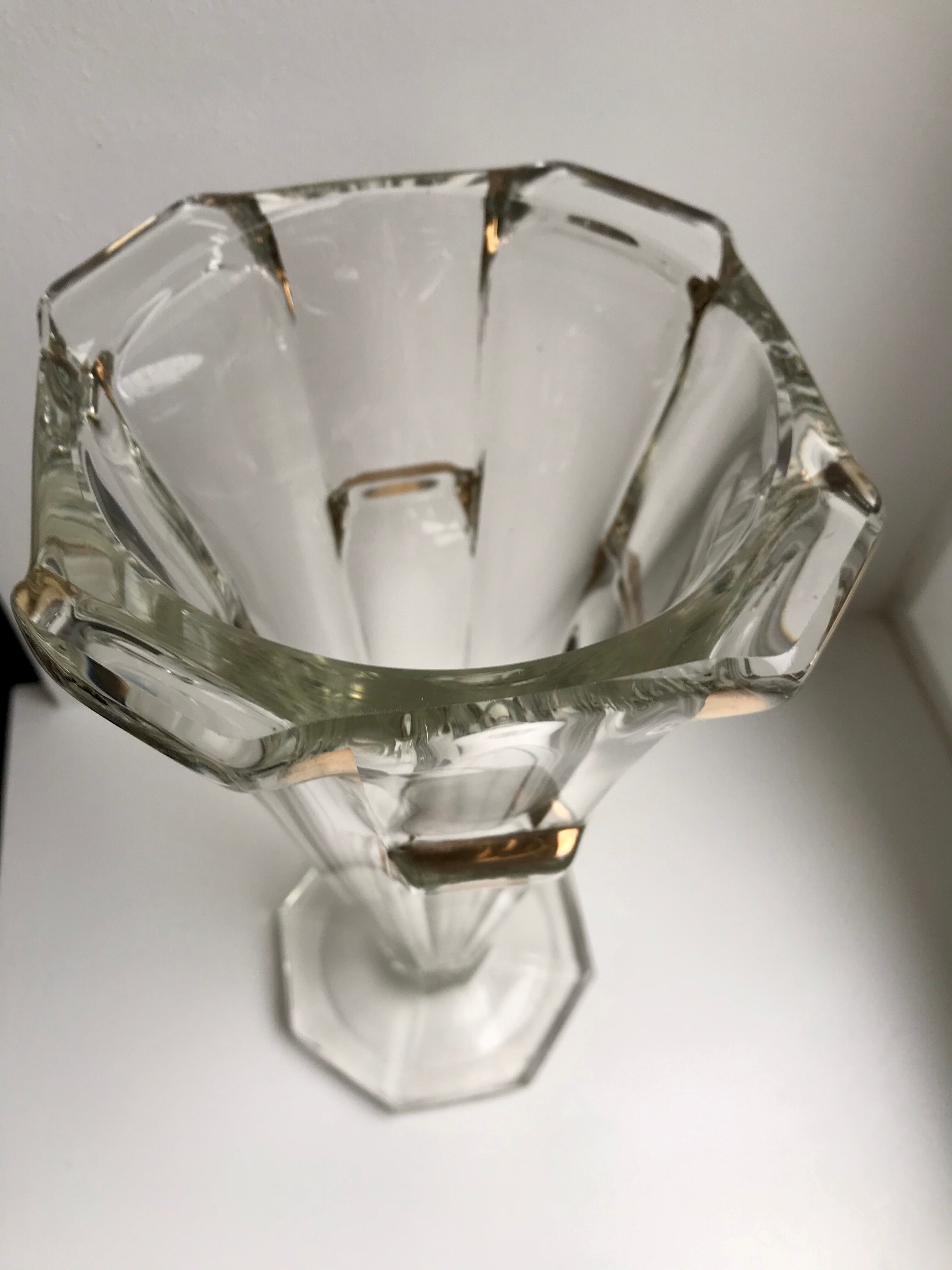 Art Deco crystal vase 30s-40s