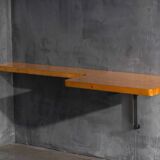 Wall-mounted console table by Charlotte Perriand, France, 1950s