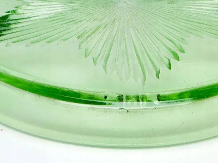 C1F Green Hydrangea Tray for Glasses No. 263
