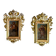 Pair of portraits of Italian bandits, oil on panels, gilded frames, circa 1880.