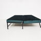 Green velvet daybed Netherlands 1950