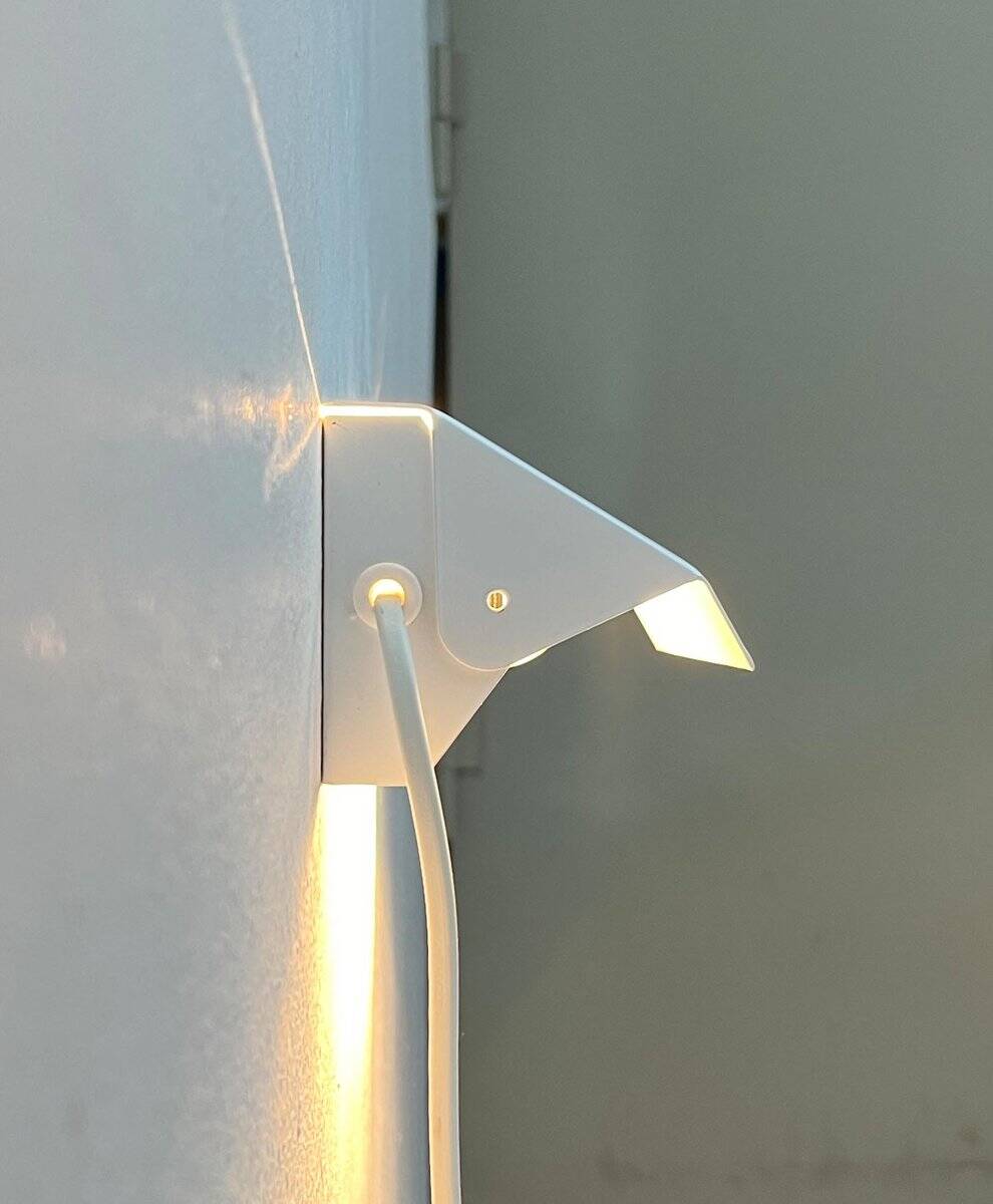 Mid-Century Space Age Danish Wall Lamp from Horn, 1960s
