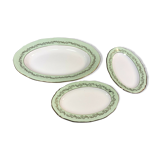 Lot 3 old table service dishes the vintage ceramic Almond from St Amand