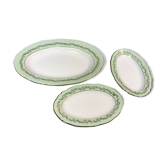 Lot 3 old table service dishes the vintage ceramic Almond from St Amand
