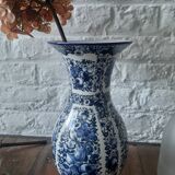 Blue and white Delft earthenware vase