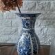Vase en faïence de Delft bleu et blanc