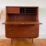 Scandinavian teak and oak secretary by Børge Mogensen for Søborg Møbelfabrik, 1960s