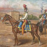 Pastel on paper Compiègne 1860