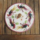 Old Italian Cheese Board Bird Decor