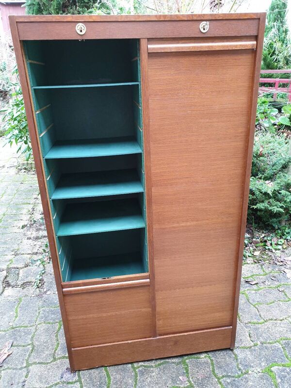 Double classeur à rideau années 60