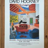 David HOCKNEY (1937) Original Vintage Poster Palais des Beaux Arts, Brussels, 1992