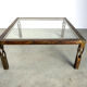 Vintage steel coffee table, 1980s