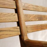 Set of 4 chairs and a bench, France 1960