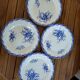 Old plates porcelain iron earth Sarreguemines Watteau