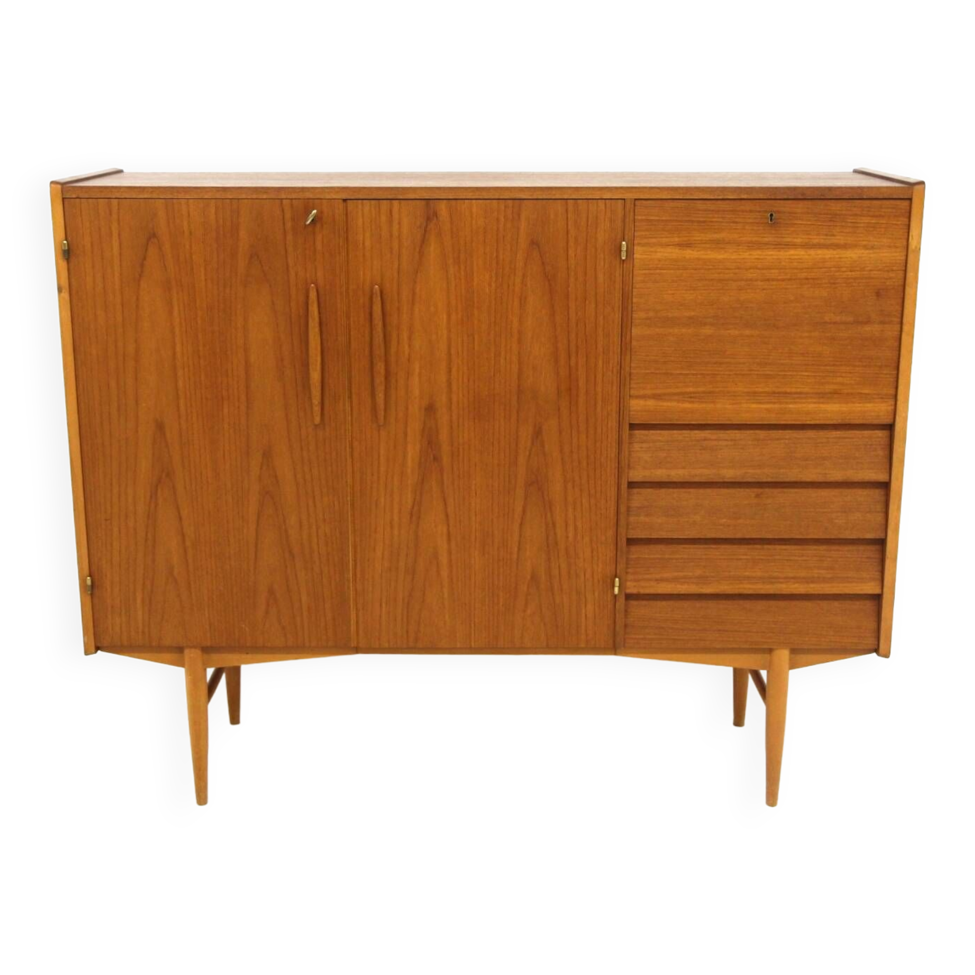Scandinavian teak sideboard, hugo troeds bjärnum, sweden, 1960