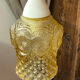 Amber moulded glass lamp