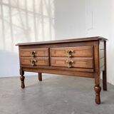 Guillerme and Chambron oak chest of drawers