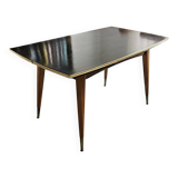 Polish table from the 1960s with 2 extensions and adjustable height (crank).