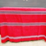 Vintage vermilion Basque tablecloth 180X130