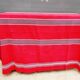 Vintage vermilion Basque tablecloth 180X130