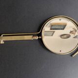 Miroir de table ajustable en laiton doré, 1950, France