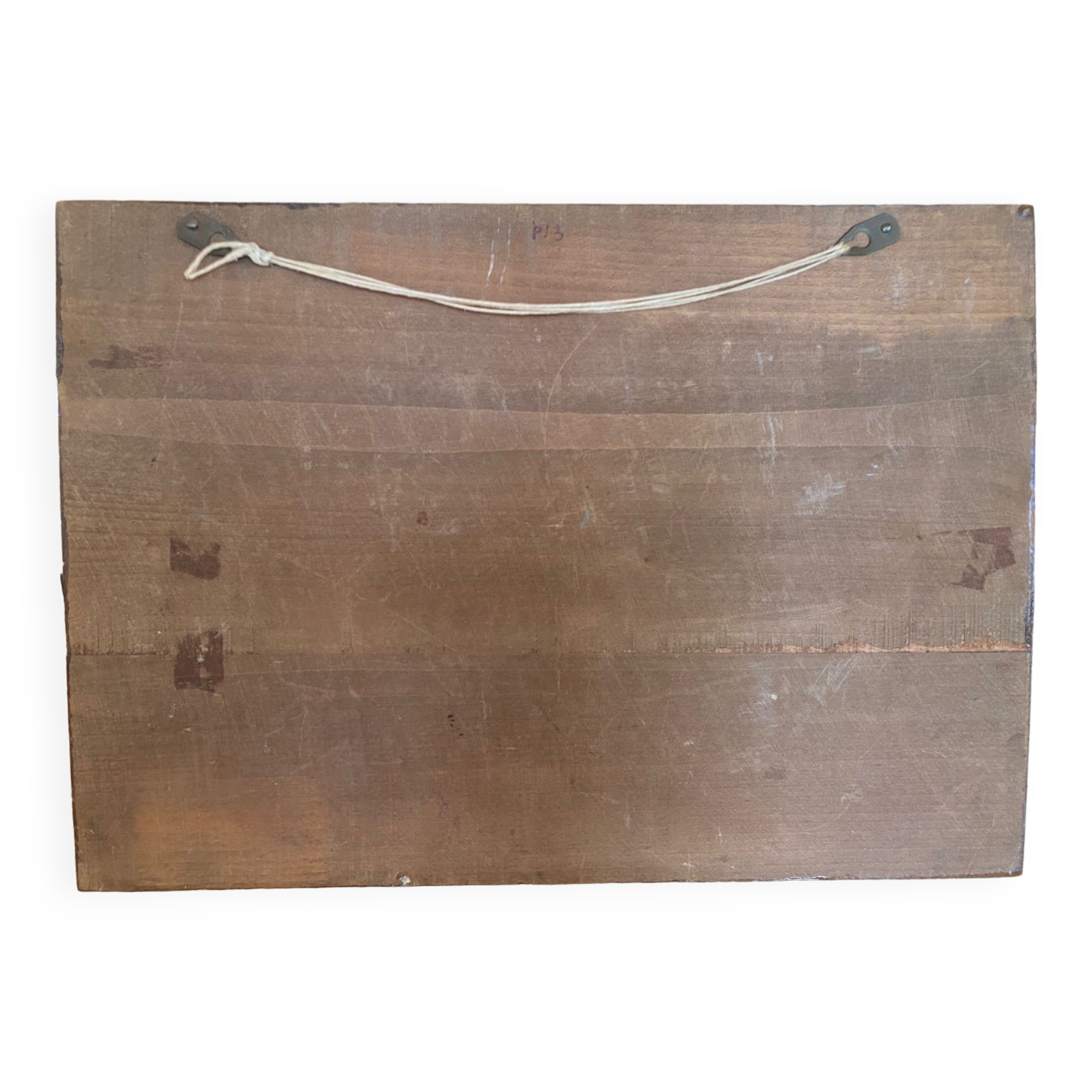 Relief painting signed Guillot mountain village