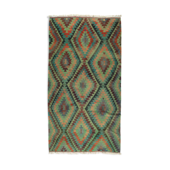 Anatolian handmade kilim rug 330 cm x 174 cm